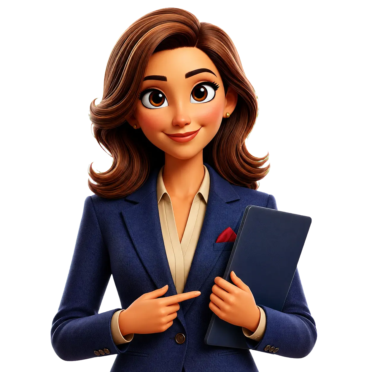 Professional planner holding a consultation folder